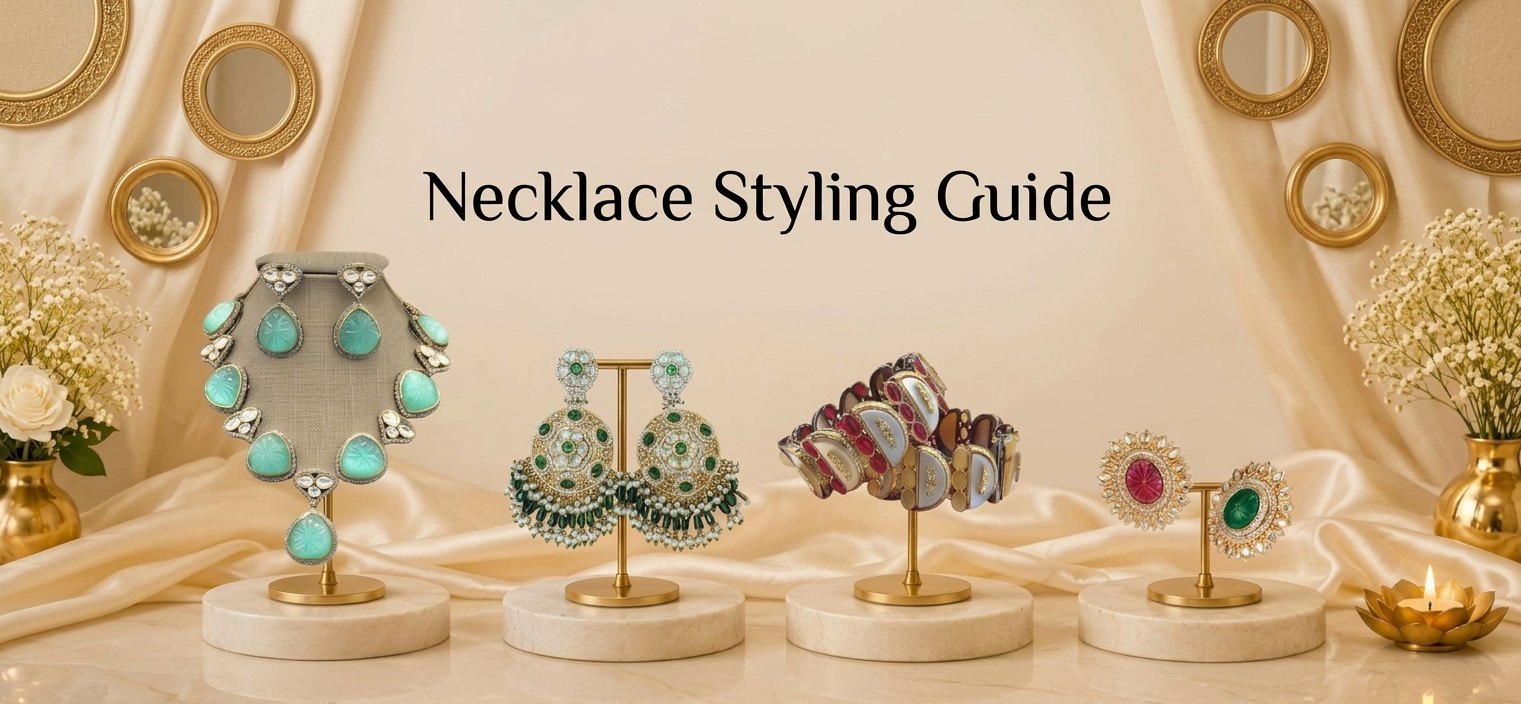How to Pair a Necklace With Jhumkas, Bangles and Rings