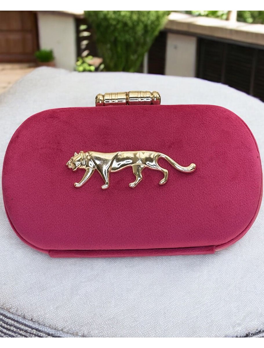 Sabyasachi Inspired Bright Colored Clutches in Velvet