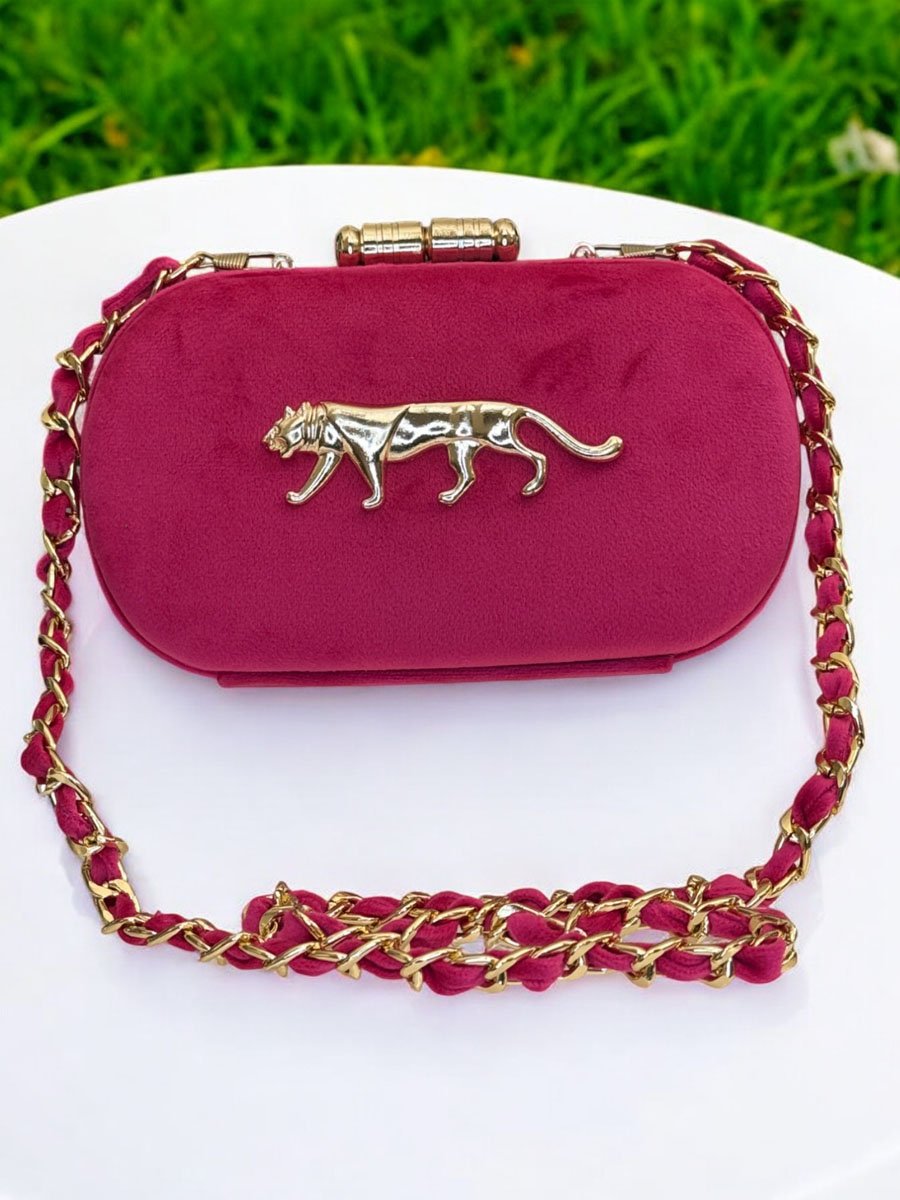 Sabyasachi Inspired Bright Colored Clutches in Velvet