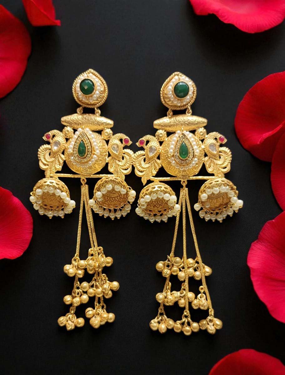 Kashmiri Style Long Earrings