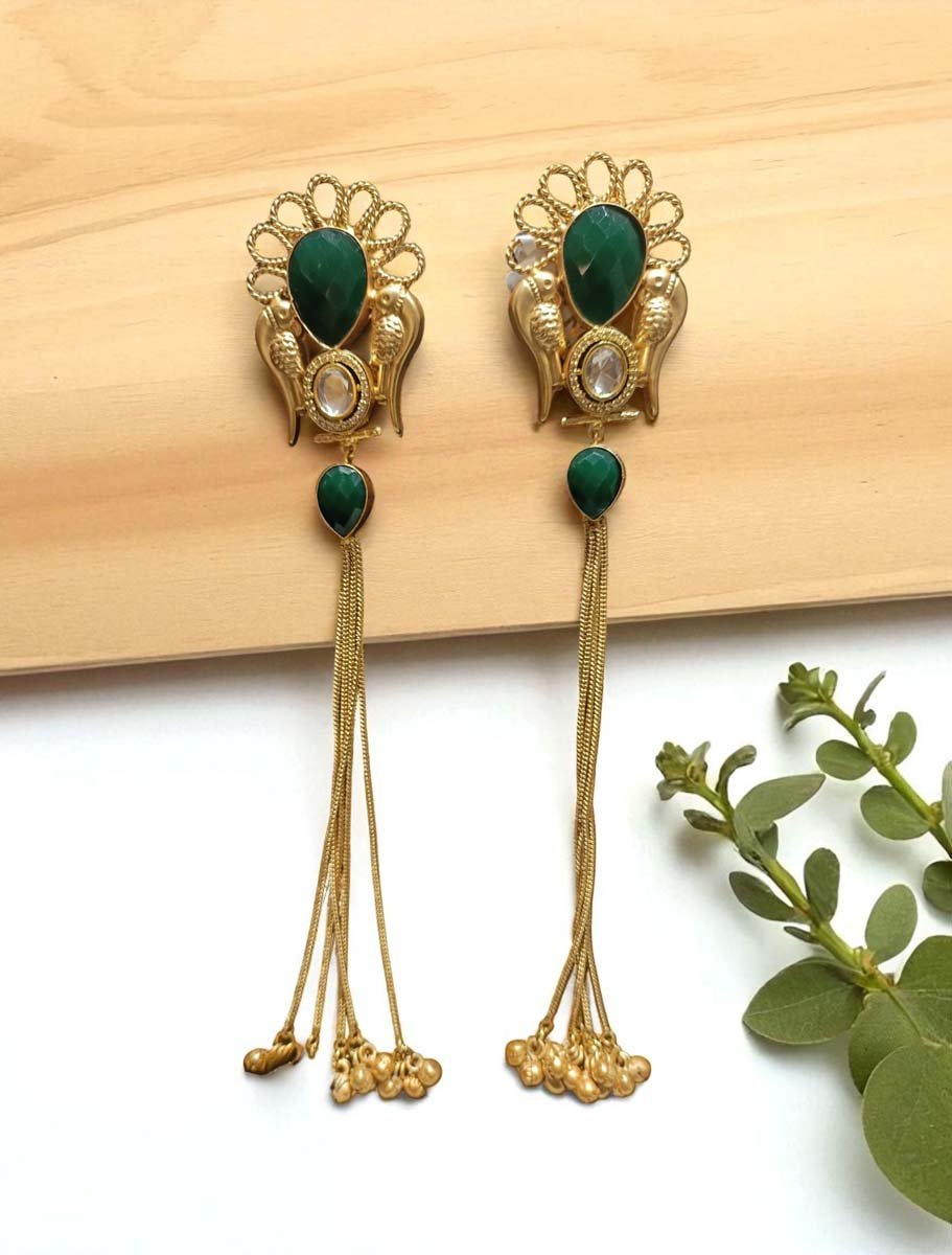 Light Weight Kashmiri Long Earrings