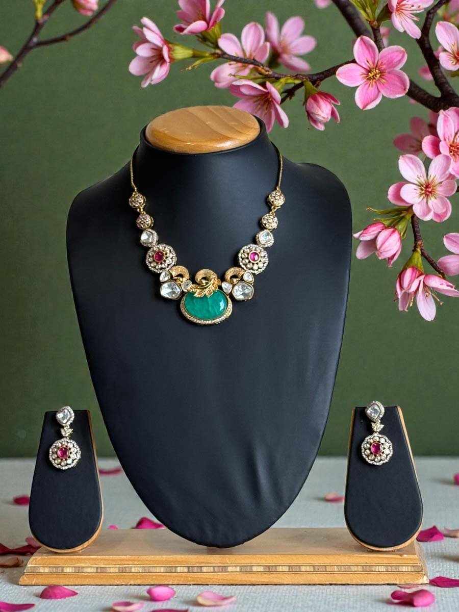 Sabyasachi Inspired Premium Kundan Necklace Set