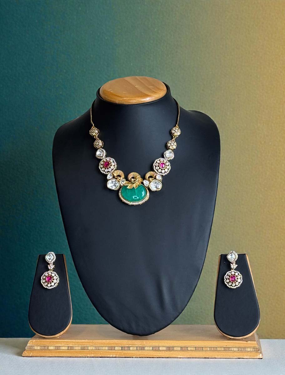 Sabyasachi Inspired Premium Kundan Necklace Set