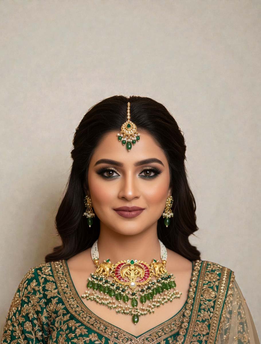 Elegant Pachi Kundan Choker Set