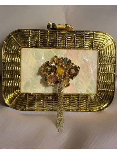 Natural MOP Clutch Bag
