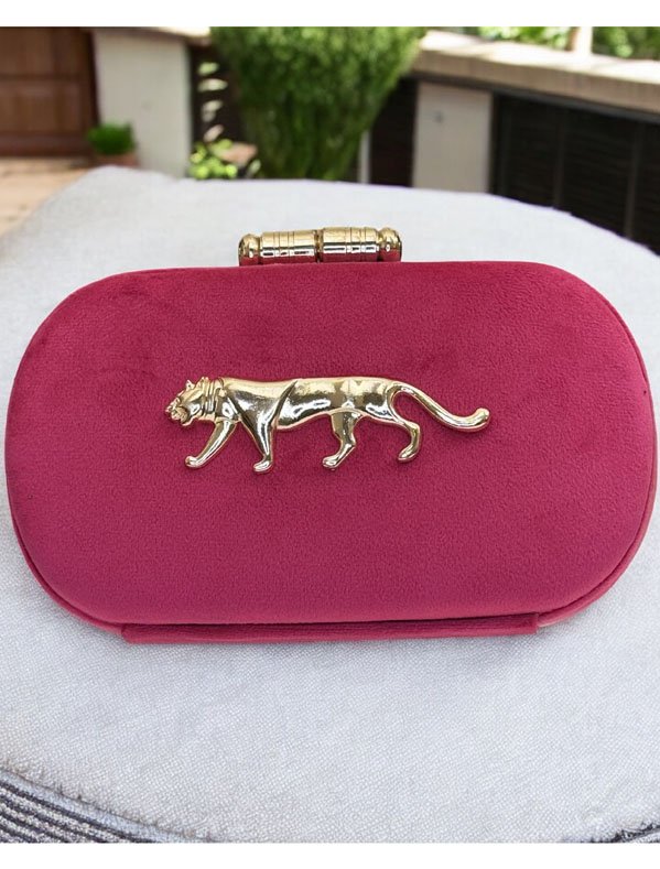 Sabyasachi Inspired Bright Colored Clutches in Velvet