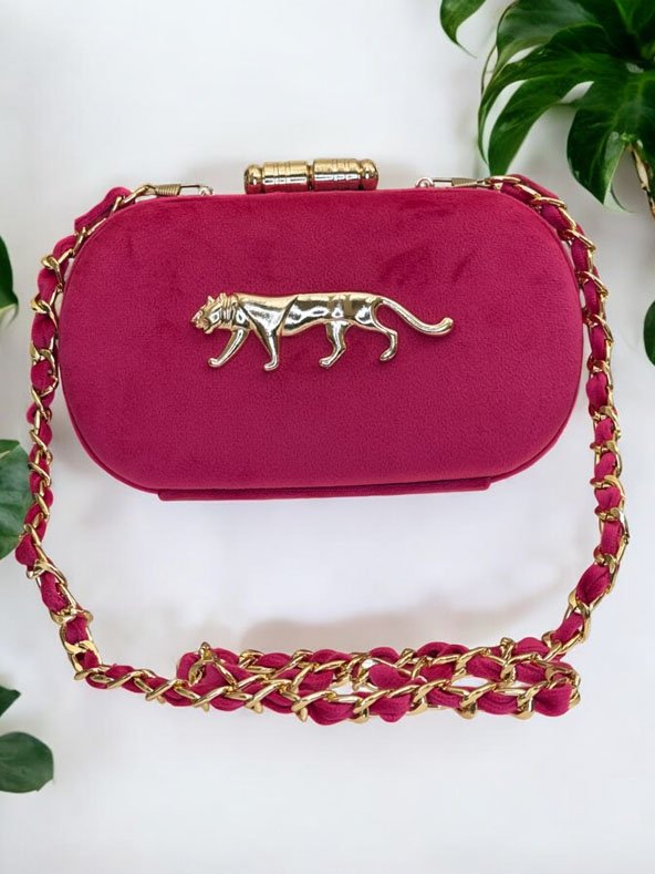 Sabyasachi Inspired Bright Colored Clutches in Velvet