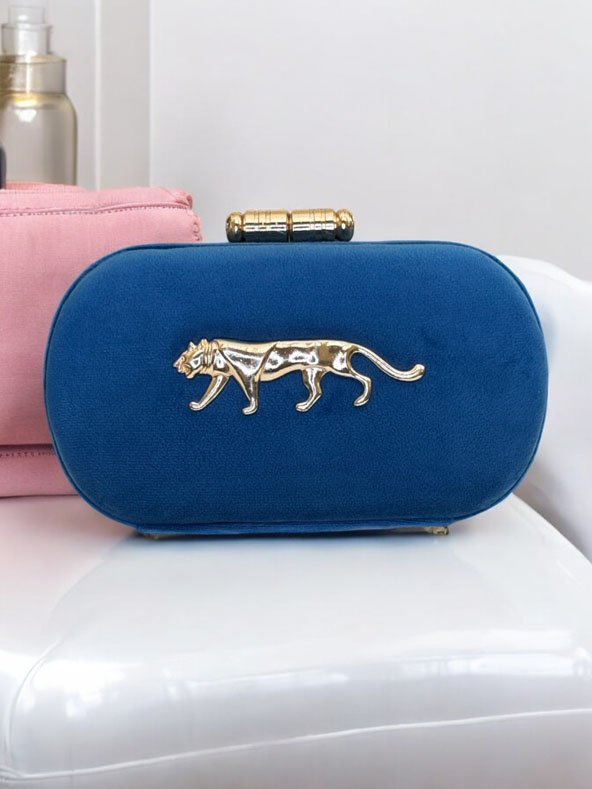 Sabyasachi Inspired Bright Colored Clutches in Velvet