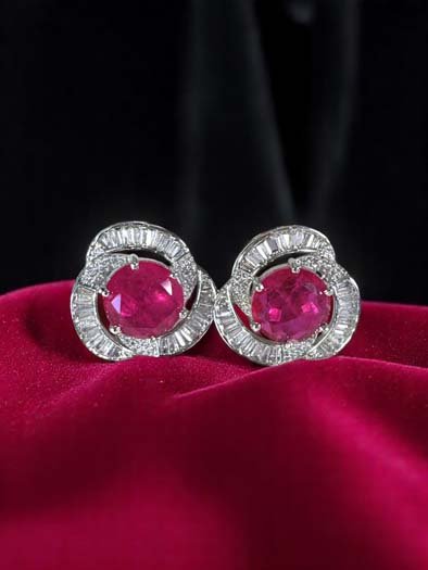 Luminous Swarovski Stud Earrings