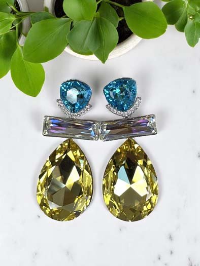 Teardrop Dangle Swarovski Earrings