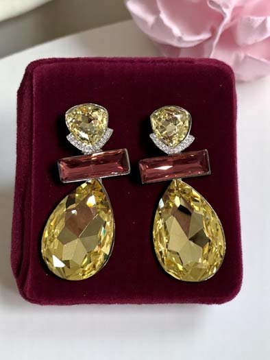 Teardrop Dangle Swarovski Earrings