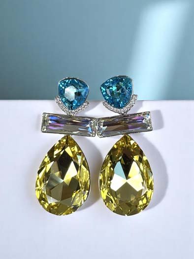 Teardrop Dangle Swarovski Earrings