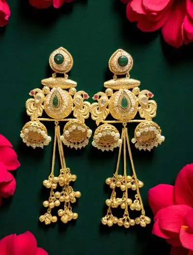 Kashmiri Style Long Earrings