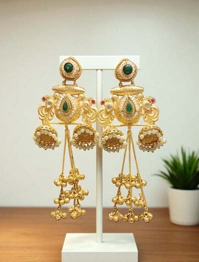 Kashmiri Style Long Earrings