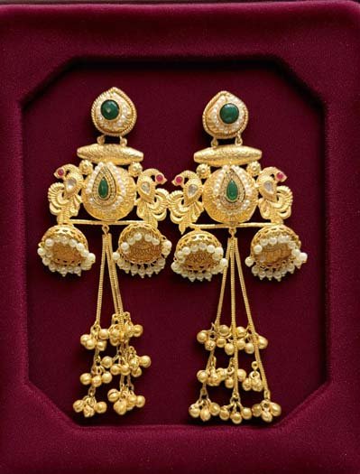 Kashmiri Style Long Earrings