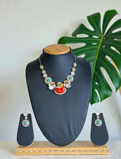 Sabyasachi Inspired Moissanite Necklace Set