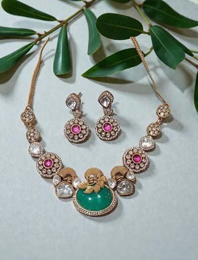 Sabyasachi Inspired Premium Kundan Necklace Set