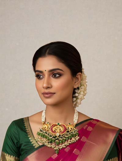 Elegant Pachi Kundan Choker Set