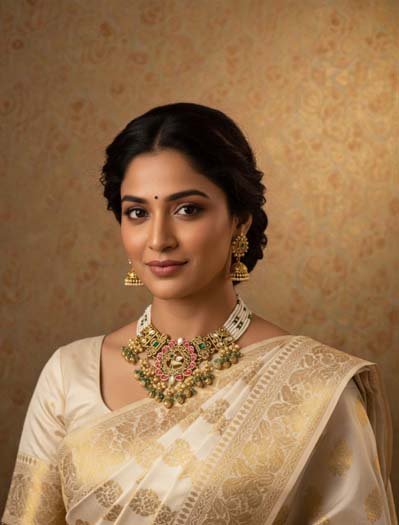 Bollywood Inspired Pachi Kundan Choker Set