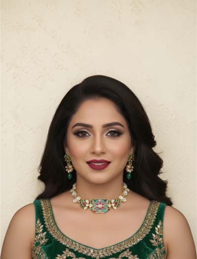 Amrapali Inspired Moissanite Kundan Choker Set