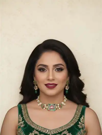 Amrapali Inspired Moissanite Kundan Choker Set