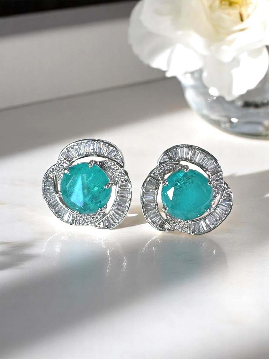Luminous Swarovski Stud Earrings