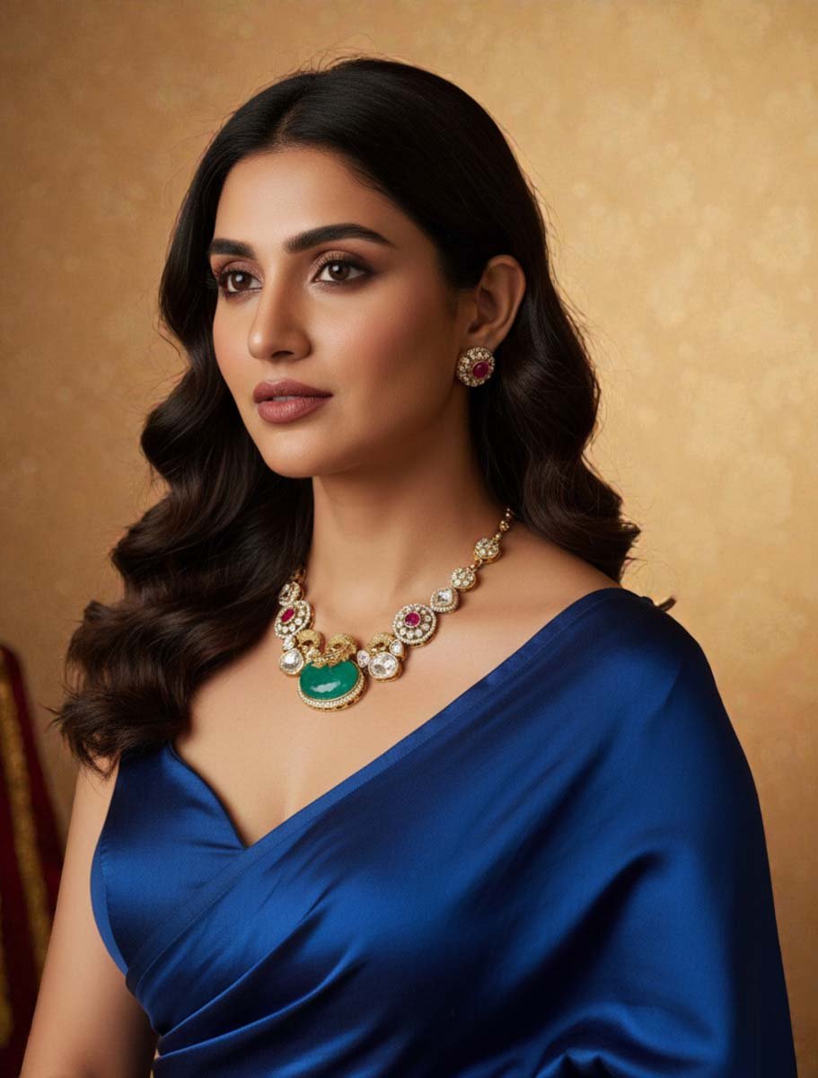 Sabyasachi Inspired Premium Kundan Necklace Set