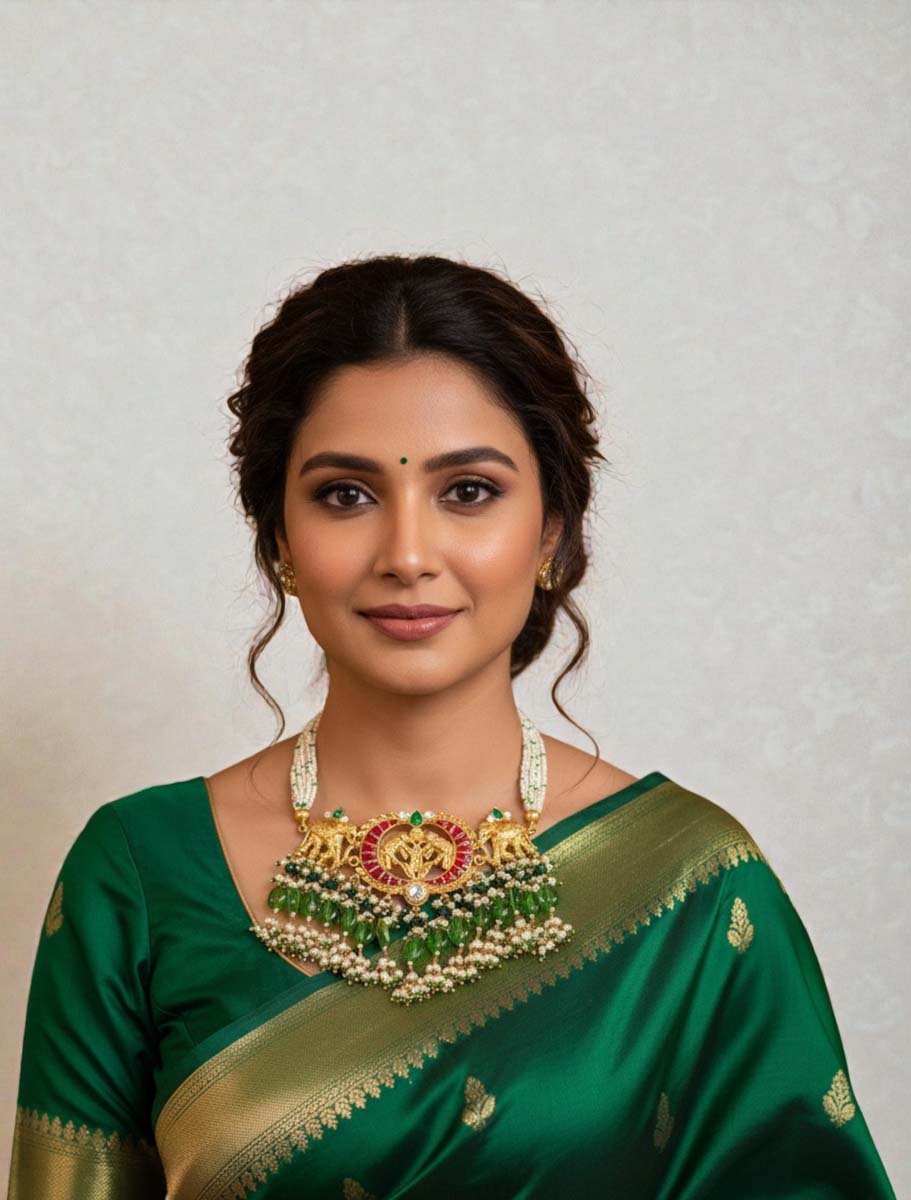 Elegant Pachi Kundan Choker Set