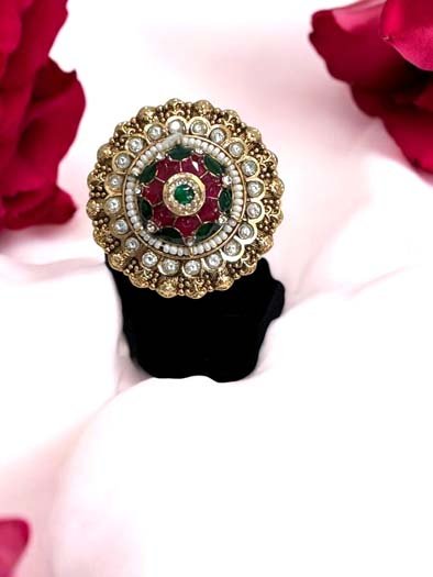 kundan jadau ring