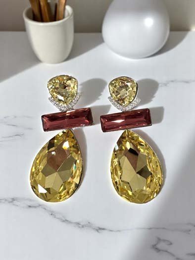 Teardrop Dangle Swarovski Earrings