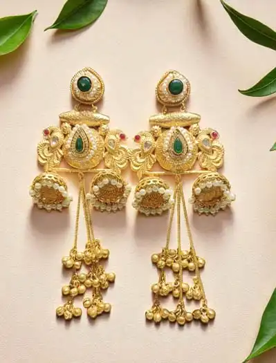 Kashmiri Style Long Earrings