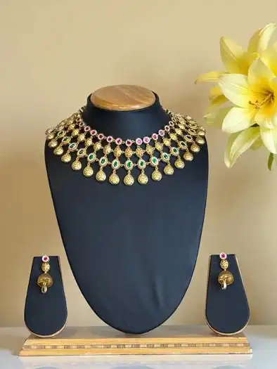 Exquisite Rajwadi Choker Set