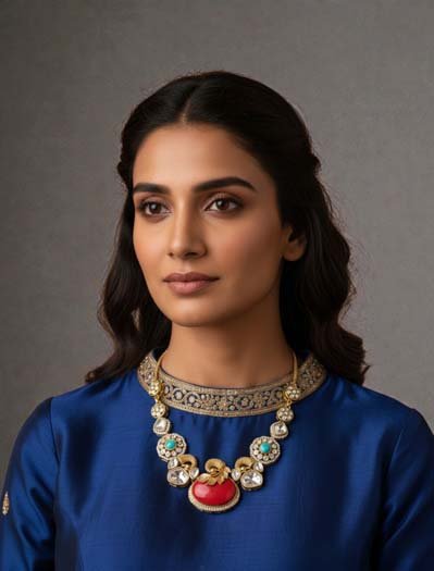 Sabyasachi Inspired Moissanite Necklace Set