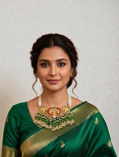 Elegant Pachi Kundan Choker Set