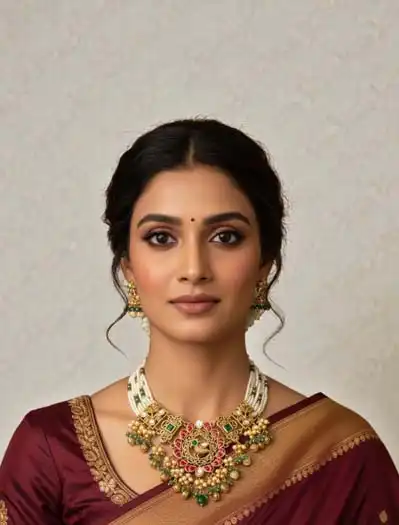 Bollywood Inspired Pachi Kundan Choker Set